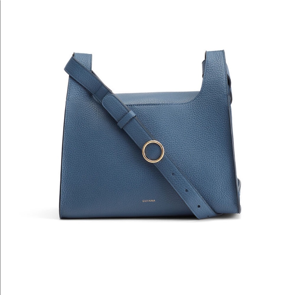 NWT Cuyana Double Loop Bag indigo